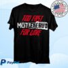 Motley Crue Store Merch 45Th Anniversary Too Fast For Love Shirt