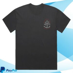 Mumford And Sons Merch Store Black Uk & Eu Tour 2025 Stamp Print T-Shirt