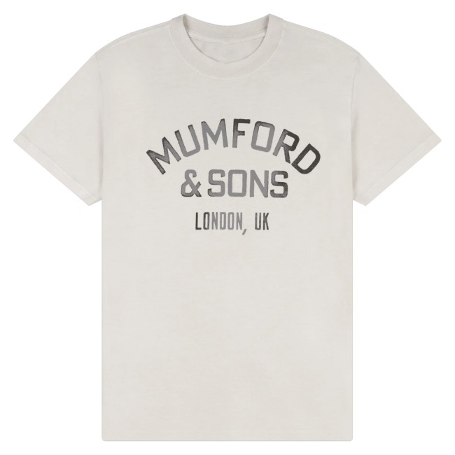 Mumford And Sons Merch Store Ivory Vintage Logo T-Shirt