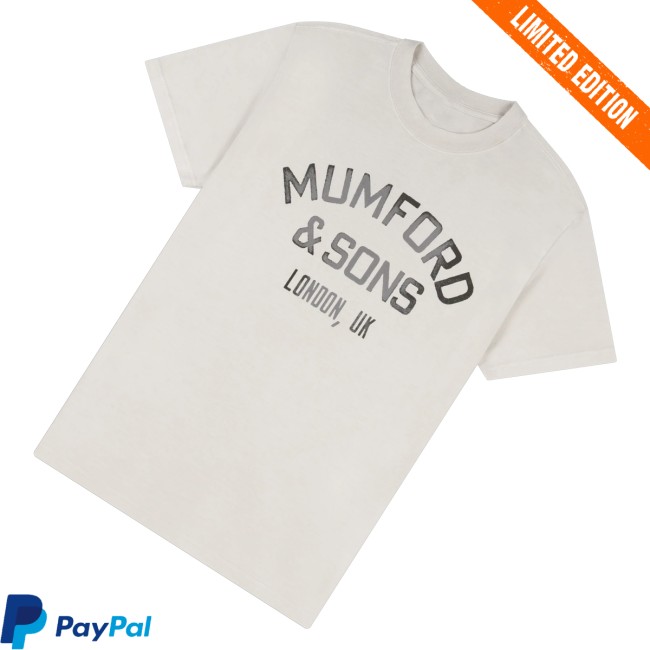 Mumford And Sons Merch Store Ivory Vintage Logo T-Shirt