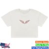 Mumford And Sons Merch Store Off-White Wings Pegasus Cropped T-Shirt