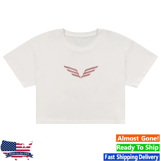 Mumford And Sons Merch Store Off-White Wings Pegasus Cropped T-Shirt 3 Mumford And Sons Merch Store Off-White Wings Pegasus Cropped T-Shirt