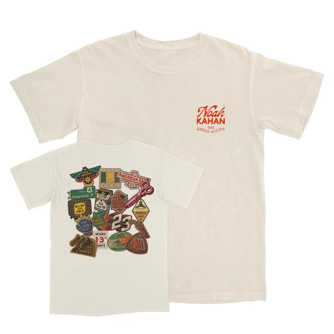 Noah Kahan Merch Shop Store Tracklist Tee Shirt