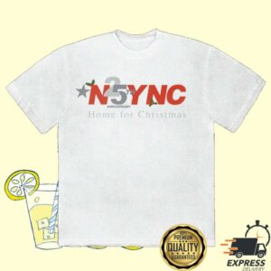 Nsync Merch Shop Store Home For Christmas 25Th Anniversary T-Shirt