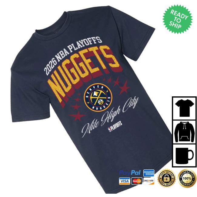 Nuggets Shop Merch Store Denver Nuggets 2026 Nba Playoffs Stars Shirt