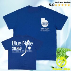 Online Ceramics Merch Shop Blue Note Now Playing Blue Tee