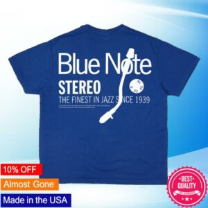 Online Ceramics Store Merch Blue Note Now Playing Blue Shirt
