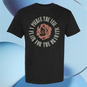 Pierce The Veil Store Merch A Flair For The Dramatic Rose T-Shirt Black