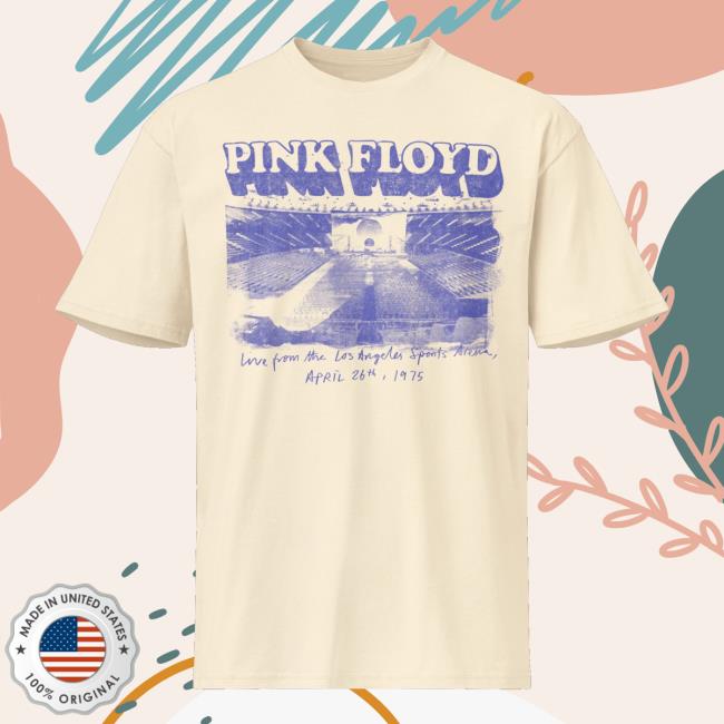 Pink Floyd Store Merch Live From The La Sports Arena Monochrome Shirt