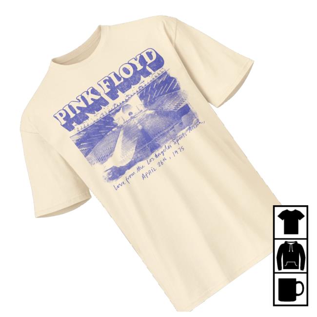 Pink Floyd Store Merch Live From The La Sports Arena Monochrome Shirt