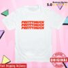 Prettymuch Store Merch Stacked Logo White Tee