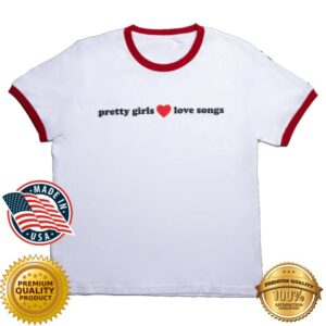 R&B Only Merch Pretty Girls Love Songs Ringer T-Shirt