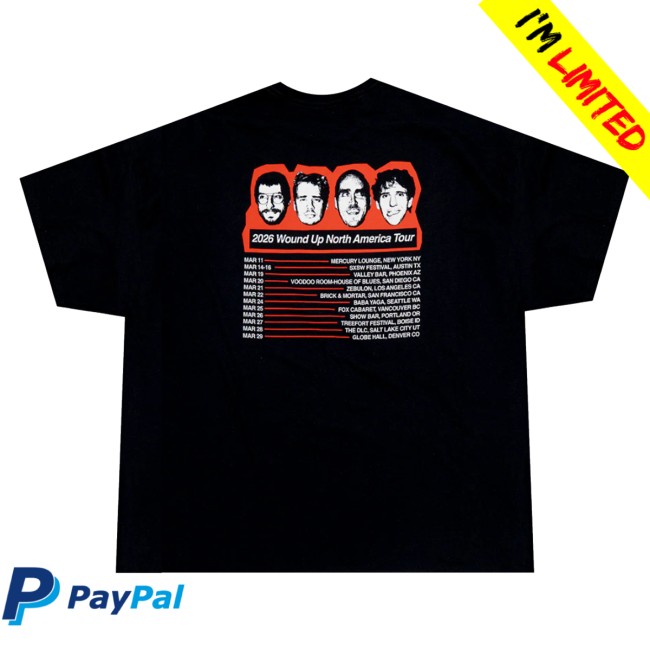 Radium Dolls Merch Store 2026 Wound Up U.S. Tour T-Shirt