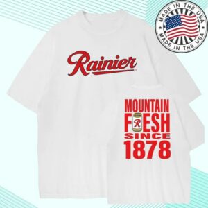 Rainier Brewing Store Merch Shop Mountain Fresh Tee