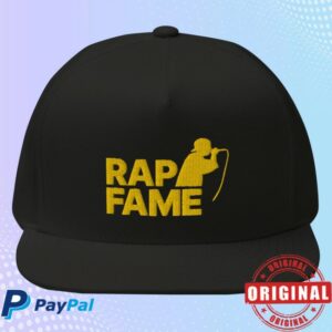 Rap Fame Merch Store Rap Fame Classic Flat Bill Cap Black&Yellow