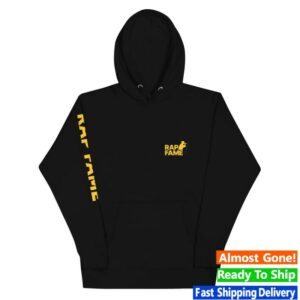 Rap Fame Merch Store Rap Fame Classic Hoodie Black&Yellow