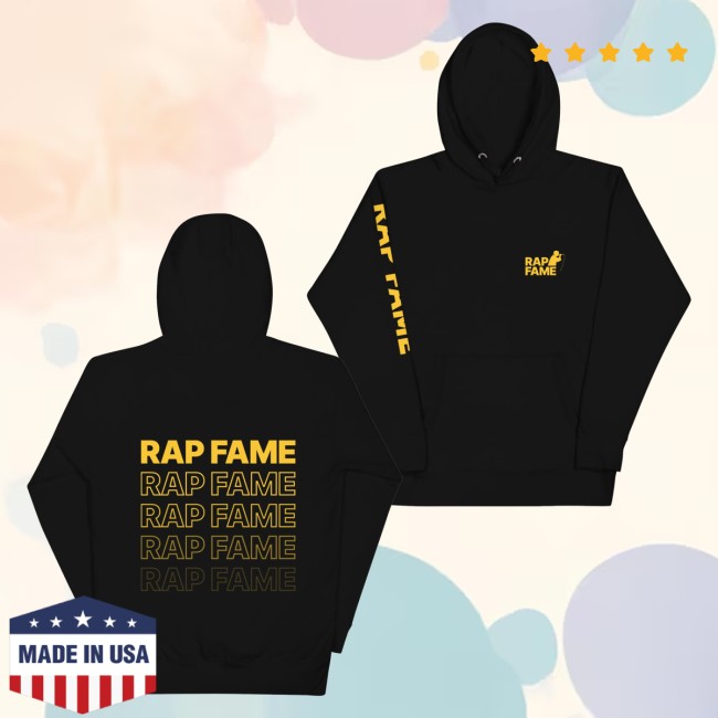 Rap Fame Merch Store Rap Fame Classic Hoodie Black&Yellow 5 Rap Fame Merch Store Rap Fame Classic Hoodie Black&Yellow