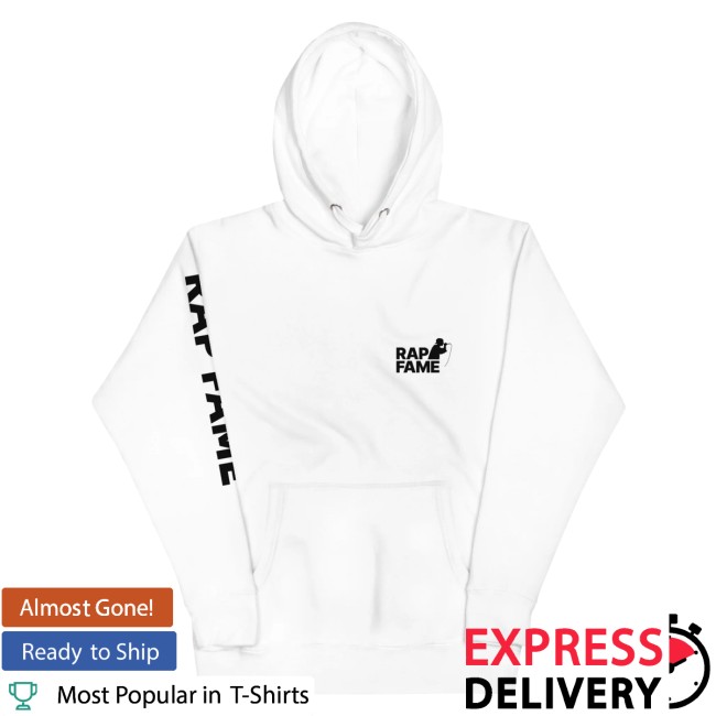 Rap Fame Merch Store Rap Fame Classic Hoodie White&Black 3 Rap Fame Merch Store Rap Fame Classic Hoodie White&Black