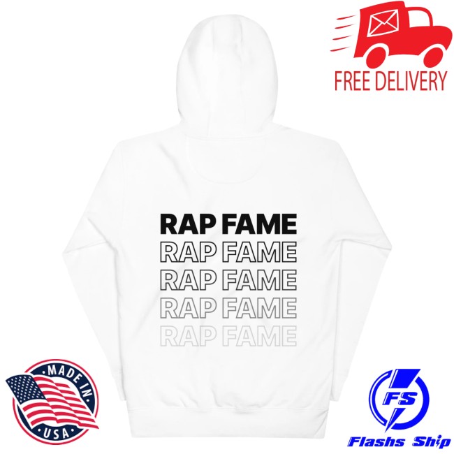 Rap Fame Merch Store Rap Fame Classic Hoodie White&Black 4 Rap Fame Merch Store Rap Fame Classic Hoodie White&Black