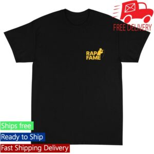 Rap Fame Merch Store Rap Fame T-Shirt Black&Yellow