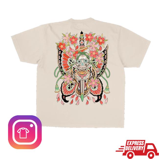 Relentless Store Merch Butterfly Skull Shirt 4 Relentless Store Merch Butterfly Skull Shirt