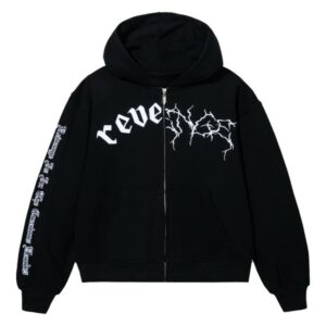 Revenge Merch Store Duality Zip Black