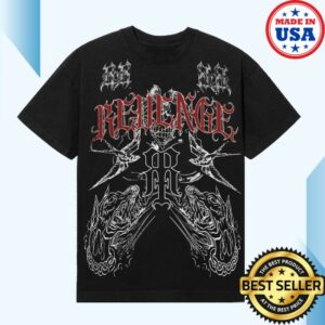 Revenge Store Merch Prison Tattoo Shirt Black-Red