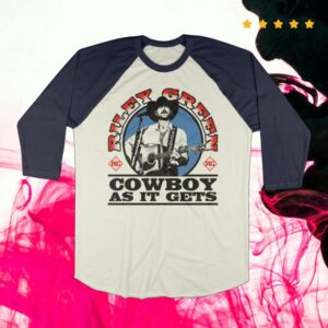 Riley Green Store Merch Cowboy As It Gets Raglan