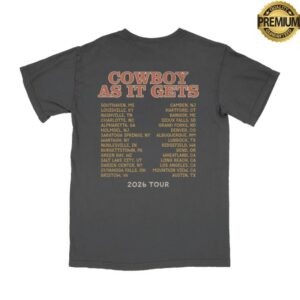 Riley Green Store Merch Cowboy As It Gets Tour Shirt