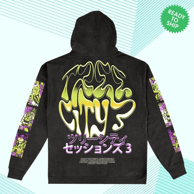 Rise Records Merch Store Dance Gavin Dance Tree City Sessions 3 Black Pullover