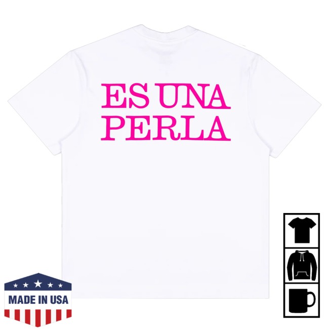 Rosalia Merch Es Una Perla White Tee