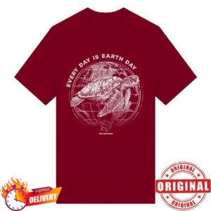 Sea Shepherd Merch Store Shop Every Day Is Earth Day Sea Turtle T-Shirt