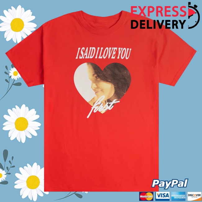 Selena Gomez Merch Store I Said I Love You First T-Shirt In Red