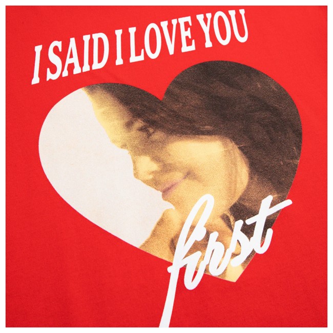 Selena Gomez Merch Store I Said I Love You First T-Shirt In Red