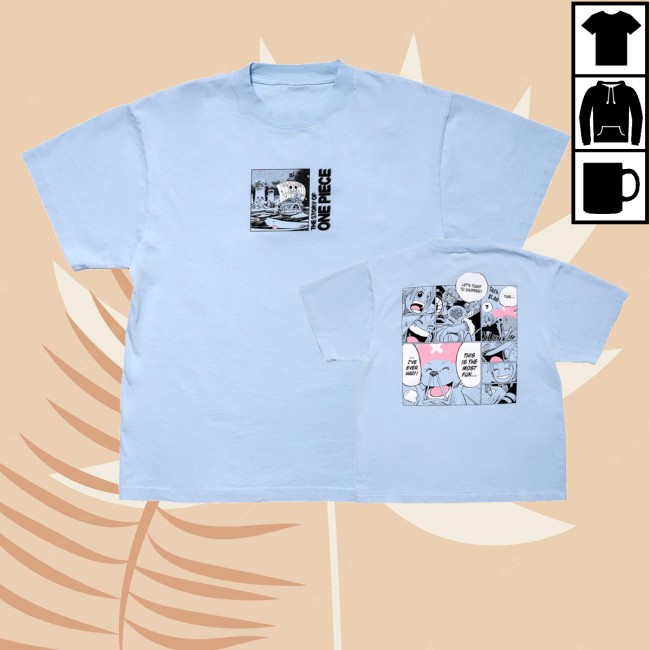 Shonen Jump Store Merch One Piece Chopper Story Shirt Light Blue