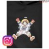 Shonen Jump Store Merch One Piece Classic Luffy In Space Pullover Hoodie Black