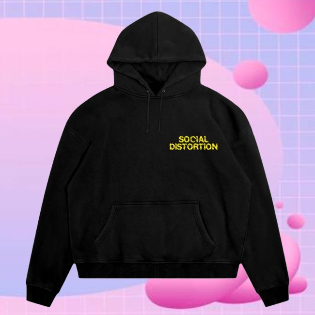 Social Distortion Store Merch Born To Kill Cover Pullover Hoodie
