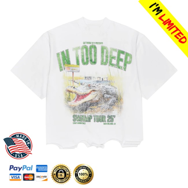 Staff Store Merch In Too Deep Shirt (White)