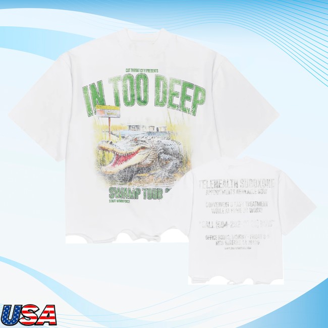 Staff Store Merch In Too Deep Shirt (White)
