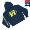 Sticky Fingers Store Merch Navy Logo Zip Hoodie