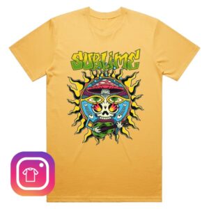 Sublime Merch Store Red Rocks 2026 Gold Tee