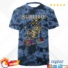 Sublime Store Merch Ensenada Skeleton T-Shirt Blue Tie Dye