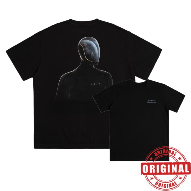 Tesla Store Merch Tesla Optimus Earth Day Shirt