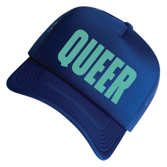 The Bitter Southerner Store Merch Queer Trucker Hat Blue