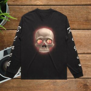 The Black Keys Store Merch Skull Peach Eyeball Long Sleeve