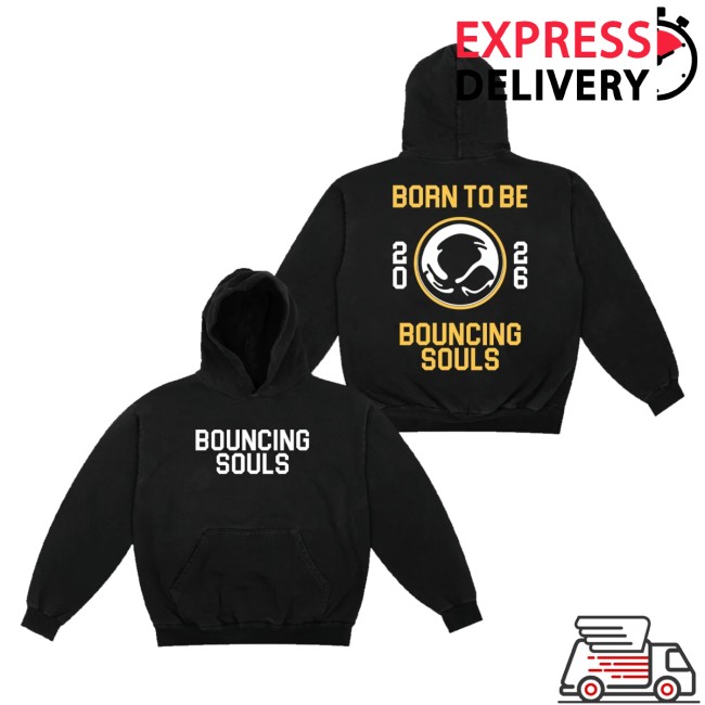 The Bouncing Souls Merch Store Born To Be Black Hoodie