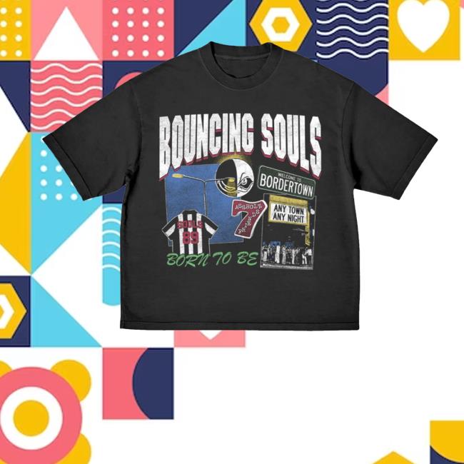 The Bouncing Souls Store Merch Born To Be Collage Shirt