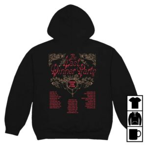 The Last Dinner Party Merch Store Red Rose Black Tour Hoodie