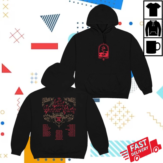 The Last Dinner Party Merch Store Red Rose Black Tour Hoodie 5 The Last Dinner Party Merch Store Red Rose Black Tour Hoodie