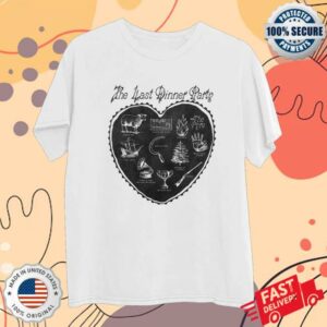 The Last Dinner Party Store Merch Off White Heart Shirt